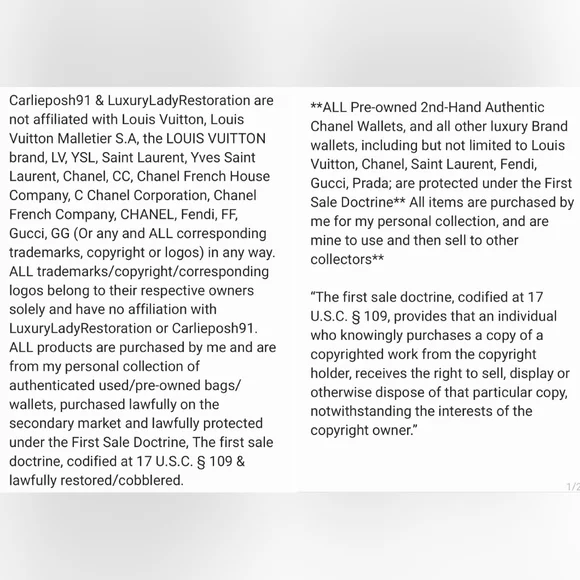 **SOLD** Authentic Pre-owned Louis Vuitton Lexington Vernis Pochette Bag - Picture 15 of 15